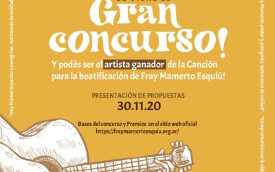 Convocatoria al concurso para la canción oficial de Fray Mamerto Esquiú